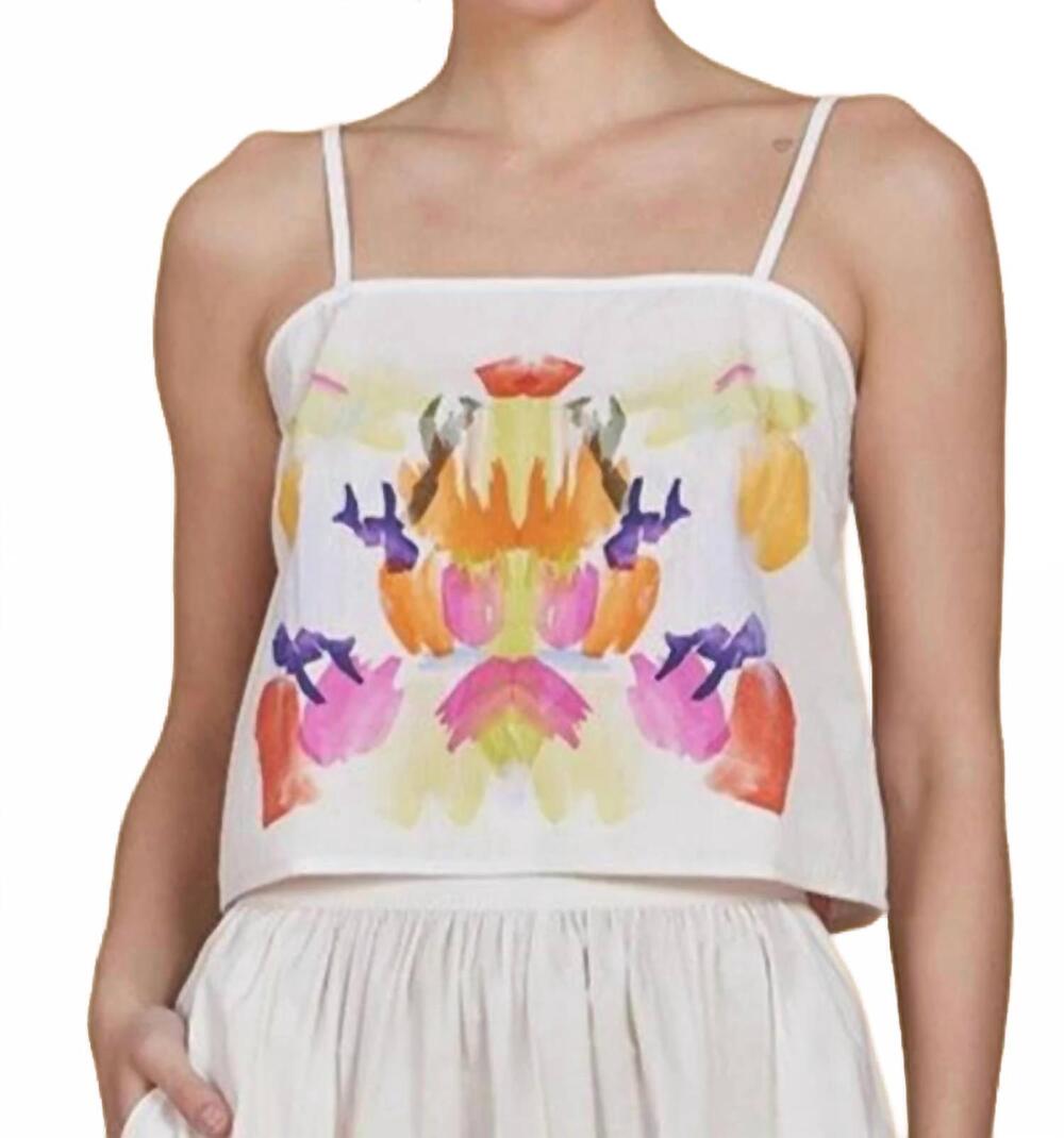 NEW OLIVIA BY LIVRO carter crop top in white